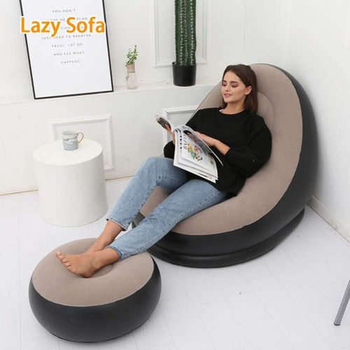 1pc Inflatable Air Sofa/Inflatable Lounge Chair for Adults - Multicolor