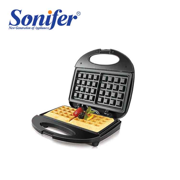  SF-6043 Household 750w Black 2 Slices Plate Vertical Electric Double Waffle Makers